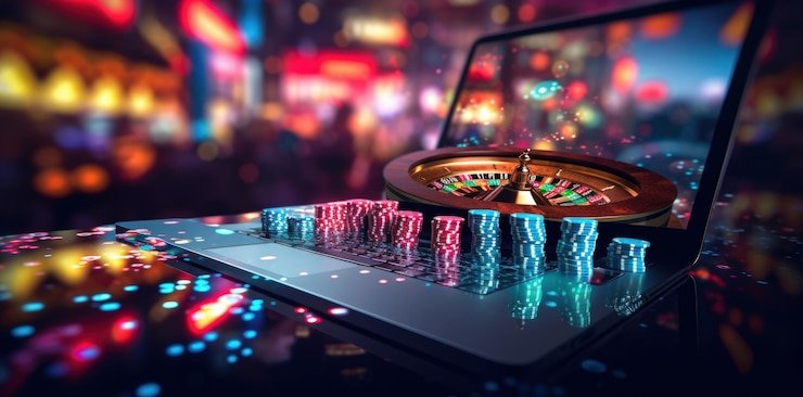 Suasana live dealer yang rapi dan terang